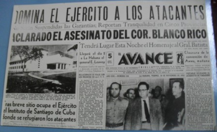 Prensa vespertina del 30 de Noviembre reseña los hechos de ese viernes de 1956.
