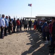 Díaz-Canel encabezó los intercambios con los electores de Santa Clara, tal cual hicieron todos los candidatos a diputado en los municipios donde fueron nominados. Foto: Estudios Revolución