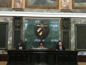 Encuentro del presidente de la República de Ghana, Nana Addo Dankwa Akufo-Addo en el Aula Magna de la Universidad de La Habana. Foto: Sergio Alejandro Gómez/ Cubadebate. Encuentro del presidente de la República de Ghana, Nana Addo Dankwa Akufo-Addo en el Aula Magna de la Universidad de La Habana. Foto: Sergio Alejandro Gómez/ Cubadebate.