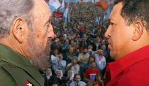 Fidel y Chávez en masivo acto en Argentina. Foto: Archivo Fidel y Chávez en masivo acto en Argentina. Foto: Archivo