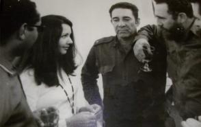 De izquierda a derecha, Oscar Oramas, Irma Cáceres, Comandante Lizardo Proenza, Fidel y Comandante Raúl Argüelles.
