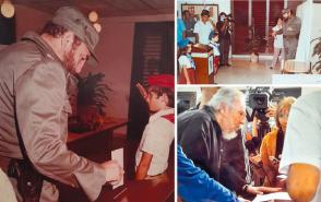 En el colegio electoral se exhiben fotografías de varias votaciones de Fidel. Fotos: Cortesía de la Oficina de Publicaciones del Consejo de Estado En el colegio electoral se exhiben fotografías de varias votaciones de Fidel. Fotos: Cortesía de la Oficina de Publicaciones del Consejo de Estado