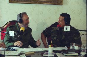 Fidel Castro y Hugo Chávez en Venezuela, 2000